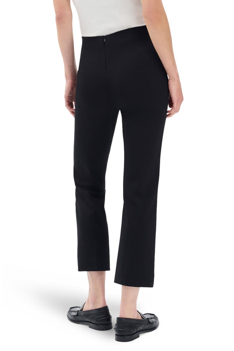 Irina Ponte Kick Flare Pants, Alternate, color, BLACK