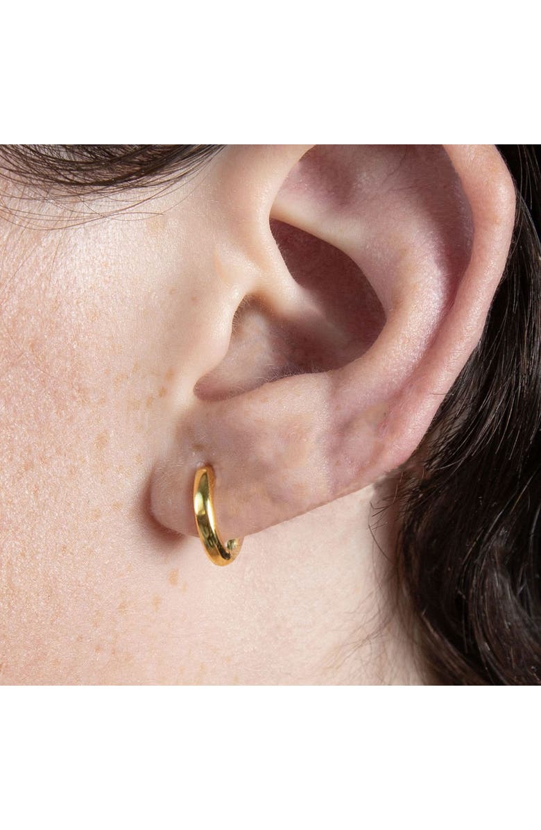 Outofoffice Gold Seven Mm Huggie Hoop Earring, Alternate, color, Gold