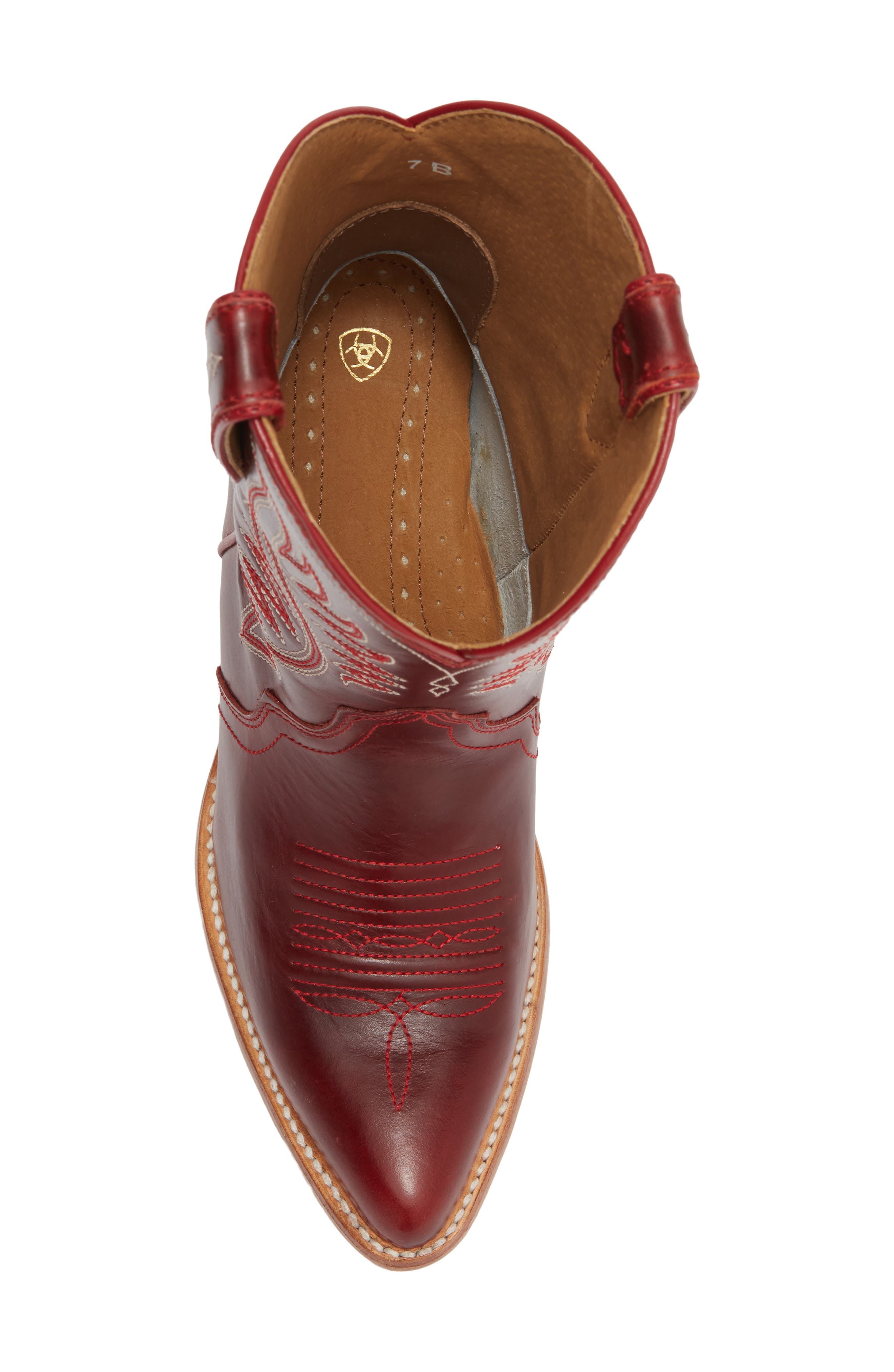 Julietta J Toe Western Boot, Alternate, color, RED ALERT