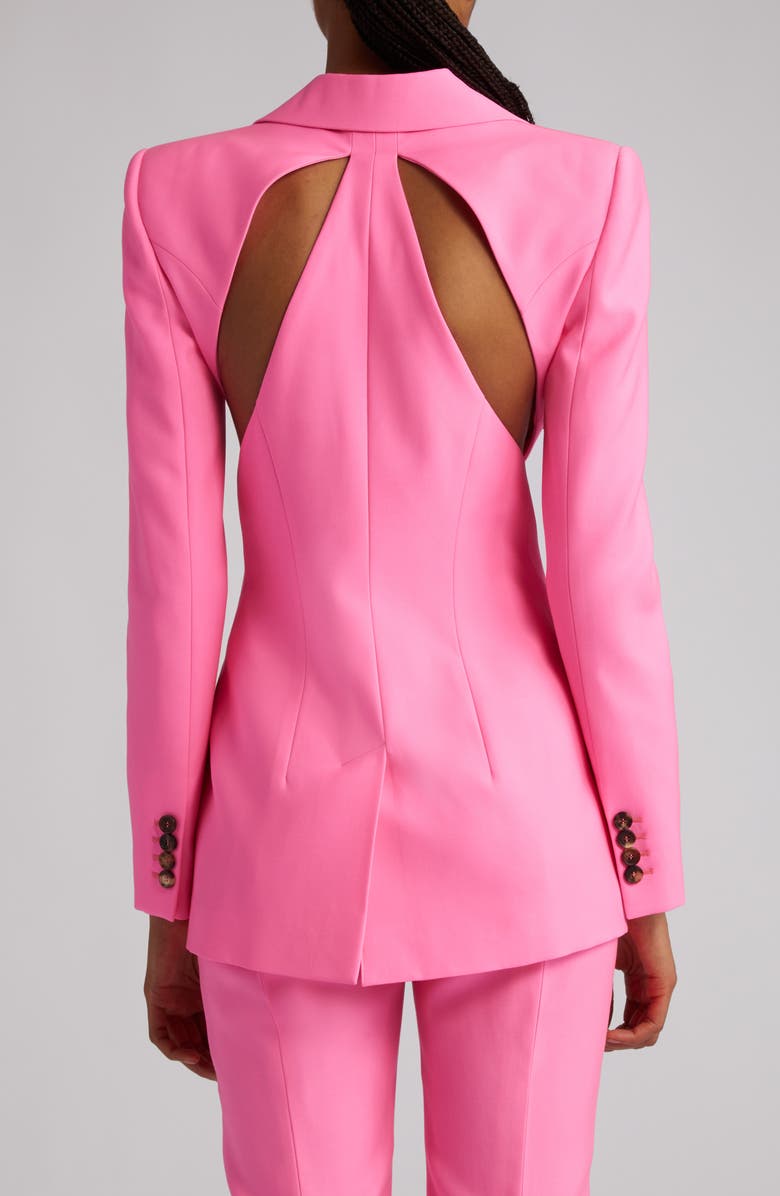 McQueen Cutout Wool Blazer, Alternate, color, 