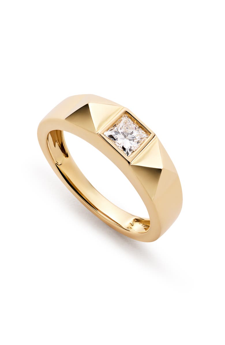 Ana Luisa Solid Yellow Gold - Diamond Equinox Ring, Main, color, Gold