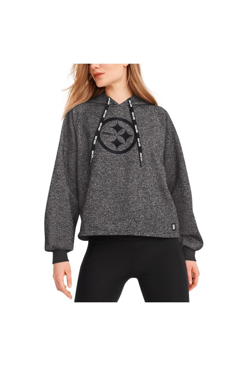 DKNY SPORT Women's DKNY Sport Black Pittsburgh Steelers Debbie Dolman Raglan Pullover Hoodie, Main, color, Black