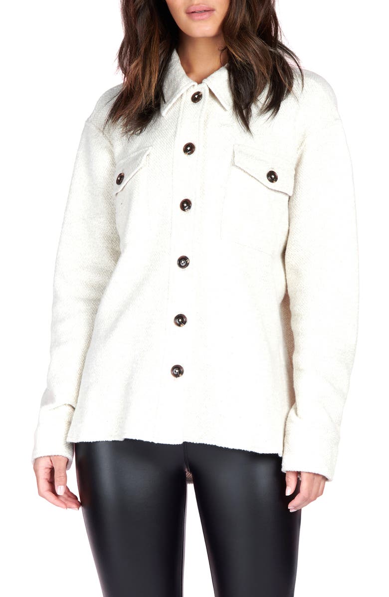 Sanctuary Cotton Blend Shirt Jacket, Main, color, 