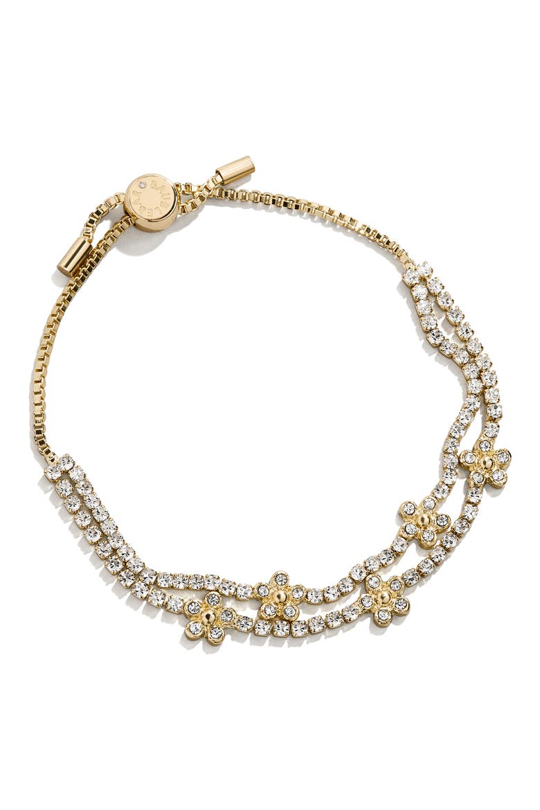 Match with Mama Flower Bracelet, Main, color, CLEAR