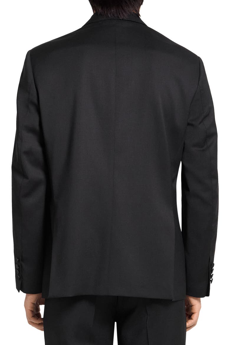 Wool One-Button Tuxedo, Alternate, color, BLACK - 001