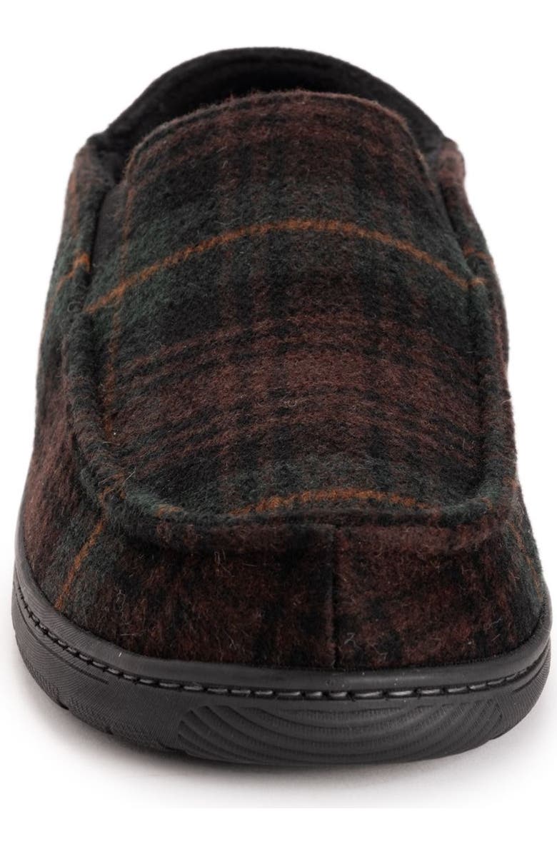 MUK LUKS Owen Step-Down Slipper, Alternate, color, Brown Plaid