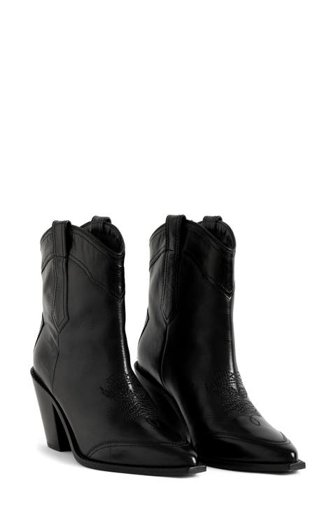 Cara Leather Western Boot
