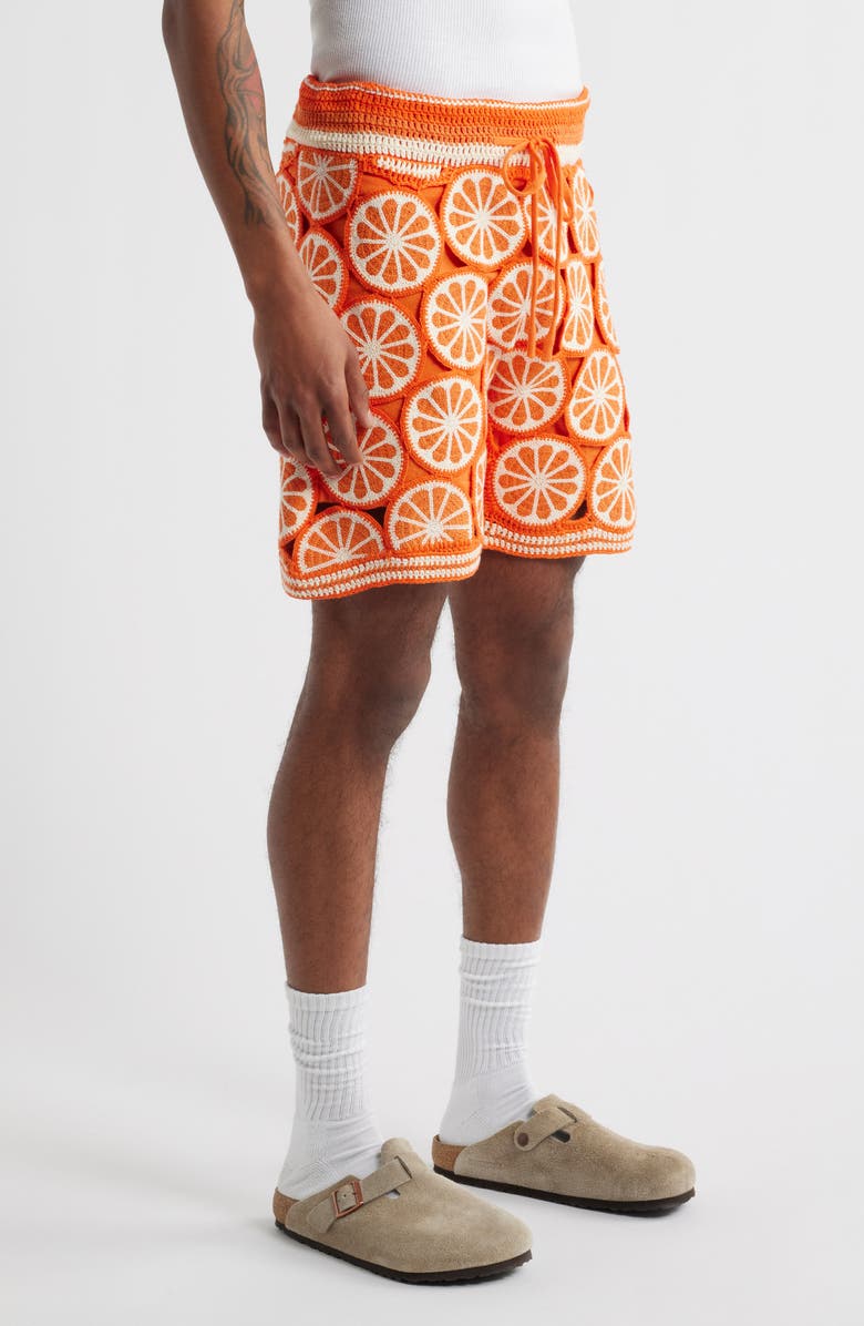 MAVRANS Orange Organic Cotton Shorts, Alternate, color,