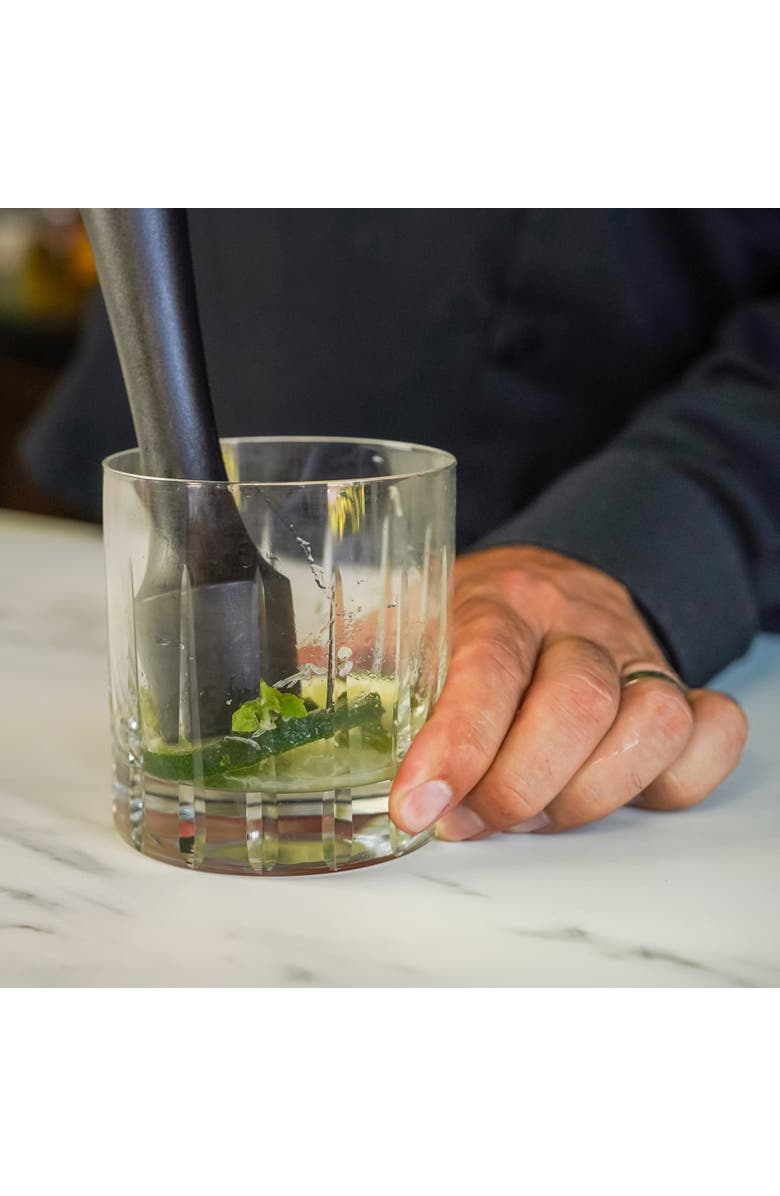 A Bar Above Plastic Cocktail Muddler, Alternate, color, Black