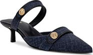 L'AGENCE Gilliane Mary Jane Pointed Toe Kitten Heel Mule