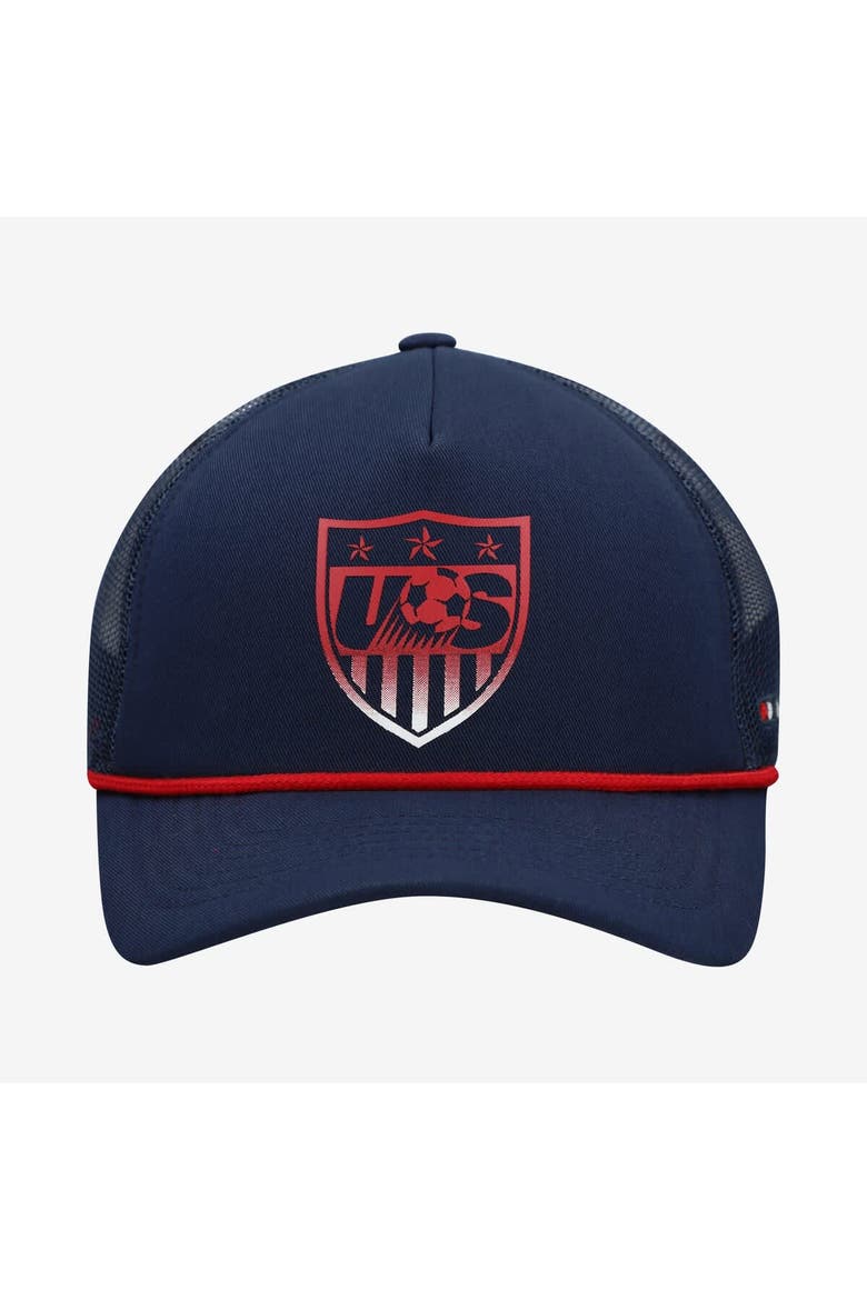 Unisex Navy USMNT Atmosphere Adjustable Trucker Hat, Alternate, color, Navy