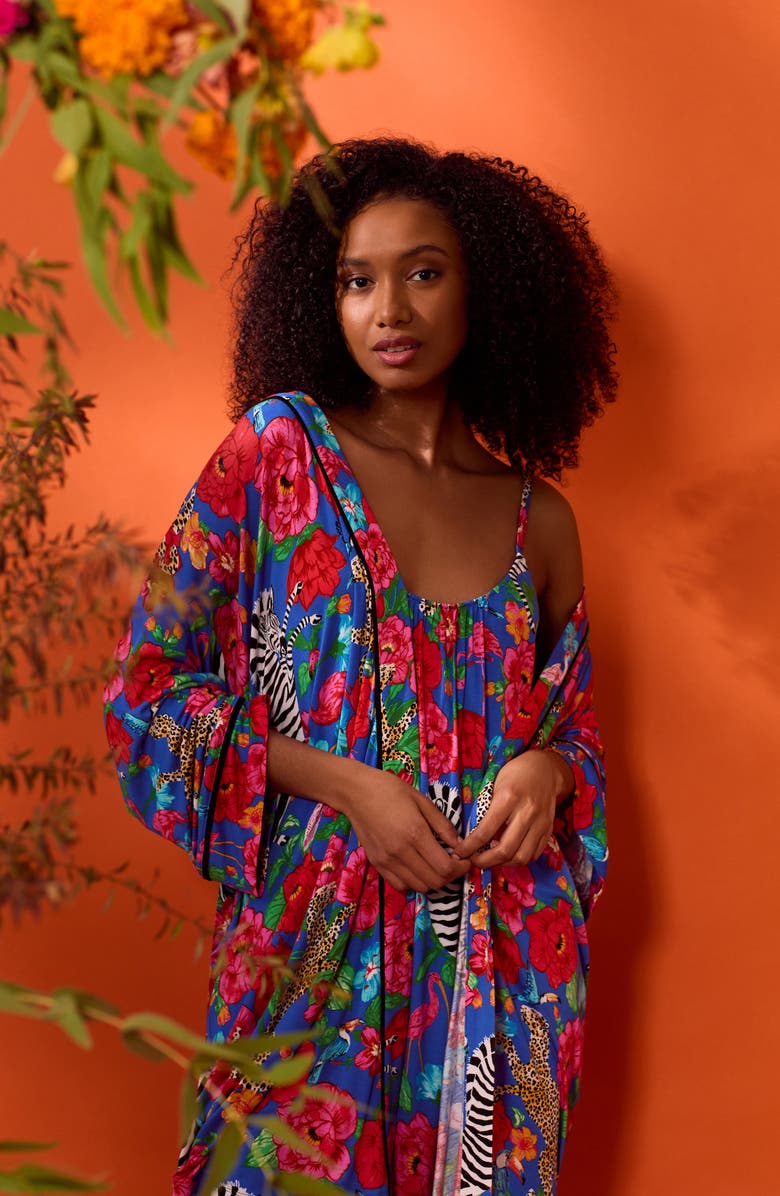 Room Service Pjs Print Long Chemise, Alternate, color,