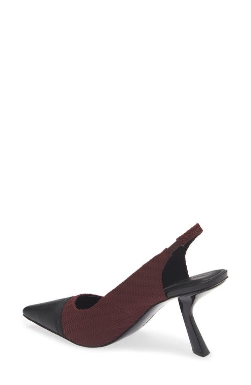Karl Lagerfeld Paris Kinsley Slingback Pump In Wine/black