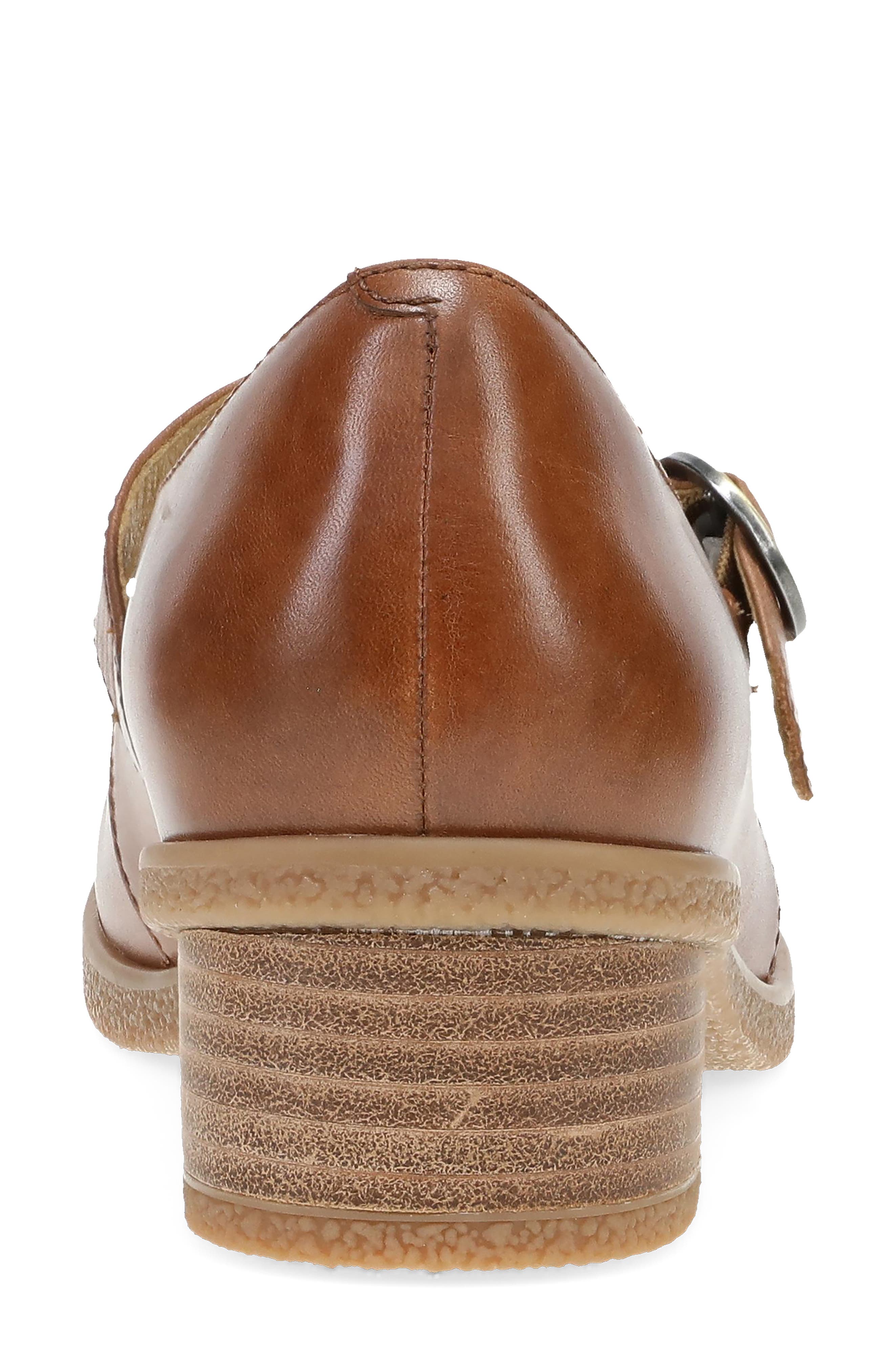 Dansko Deirdra Waterproof Mary Jane Pump, Alternate, color, Tan Waterproof Burnished