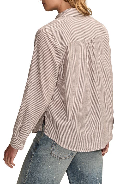 Lucky Brand Boyfriend Button-up Shirt In Gold