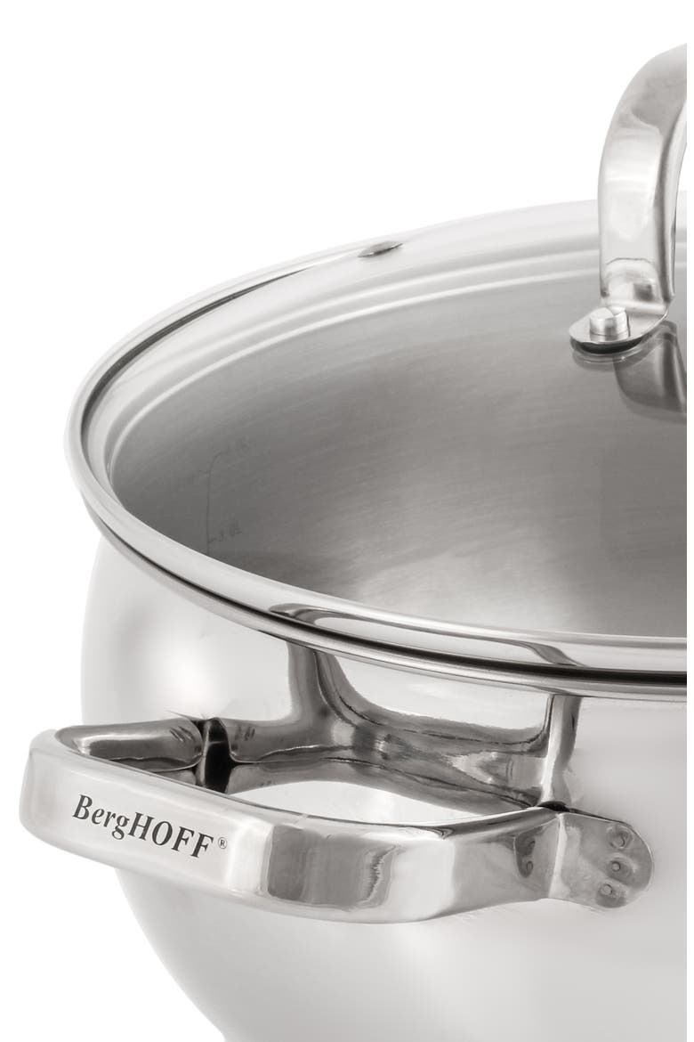 18/10 Stainless Steel Belly Cookware 12-Piece Set, Alternate, color, SILVER