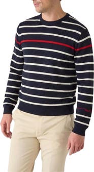 Robert Talbott Cooke Engineered Stripe Sweater