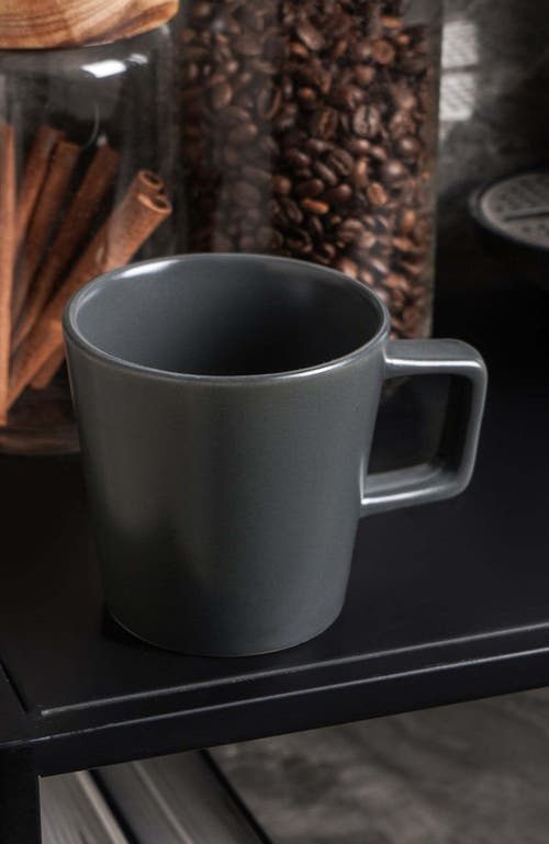 Stone Lain Celina Stoneware 4-piece Mug Set In Gray