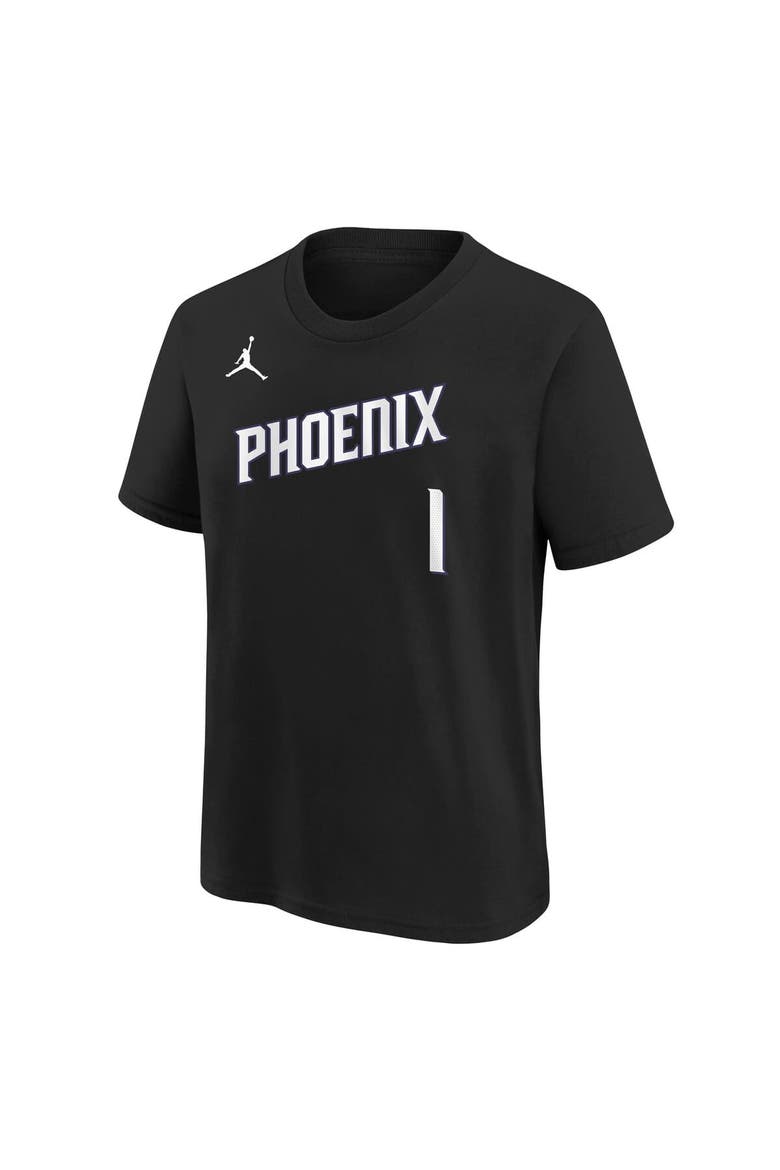 Youth Jordan Brand Devin Booker Black Phoenix Suns Name & Number T-Shirt - Statement Edition, Alternate, color, Black