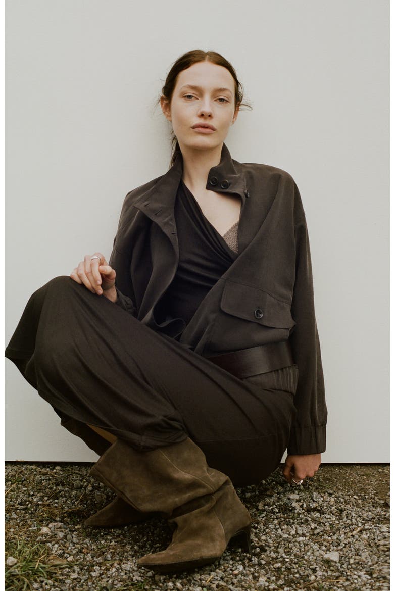 Oversize Jacket, Alternate, color, CHOCOLATE