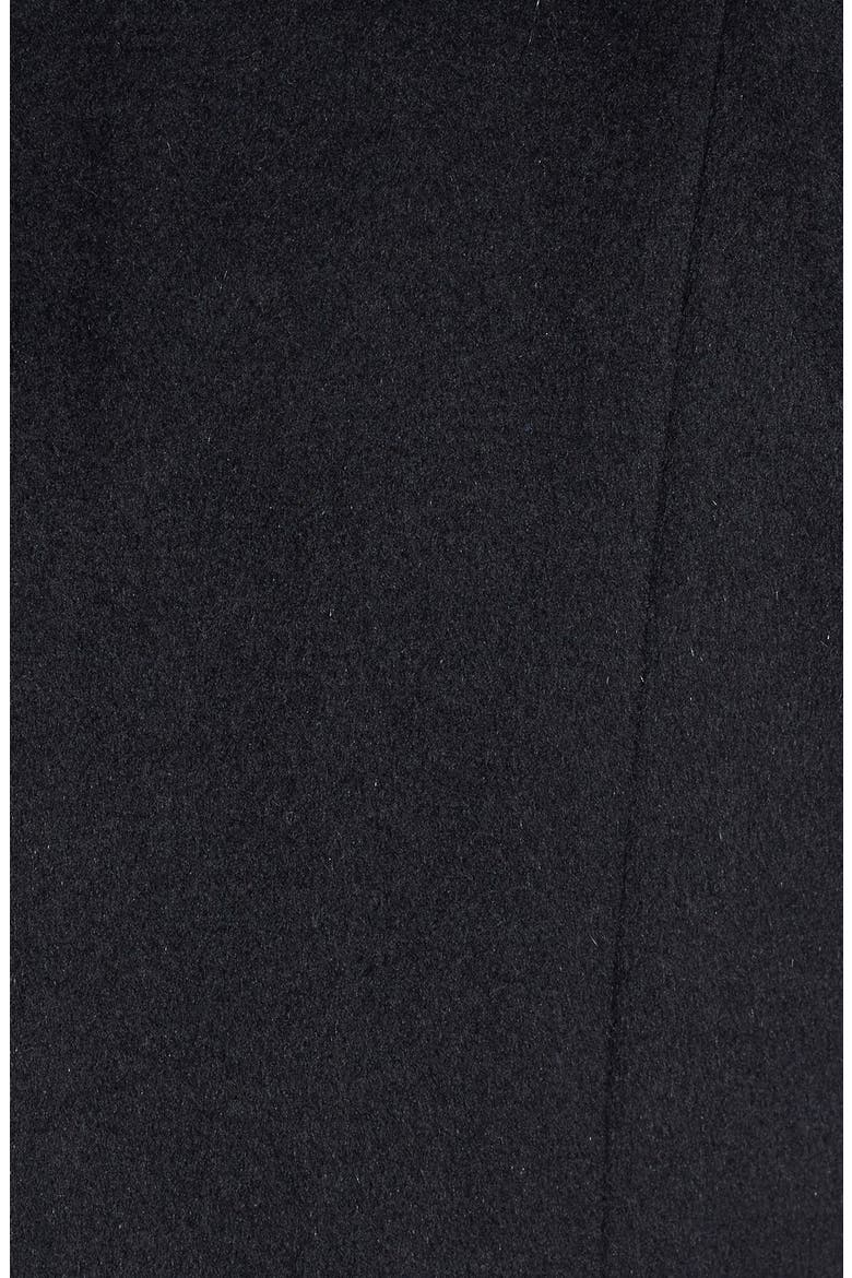 Single Breasted Wool Blend Walking Coat, Alternate, color, BLACK