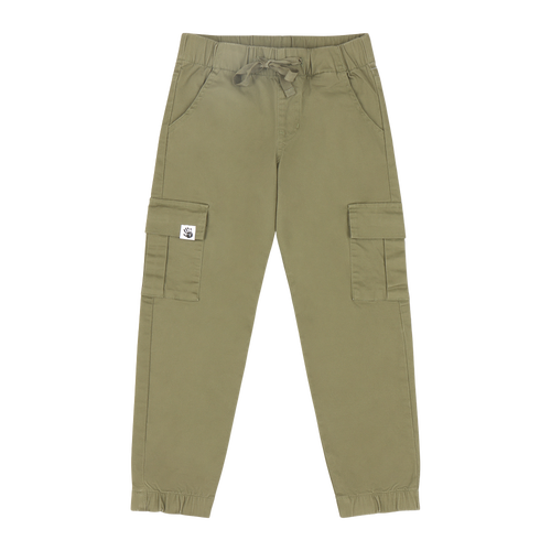 Mixed Up Clothing Boys Relaxed Fit Drawstring Cargo Jogger Pants In Olive