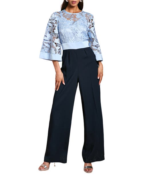 Coast Lace Kimono Sleeve Jumpsuit in Navy 