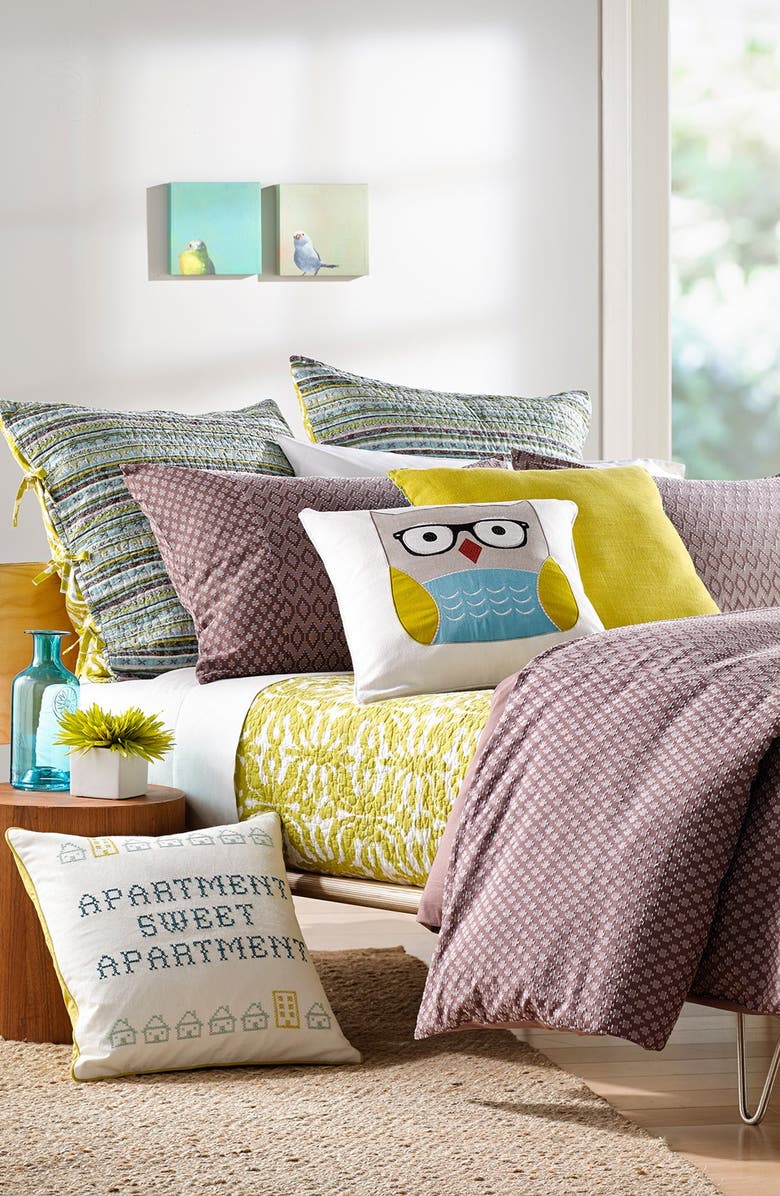 NORDSTROM AT HOME 'Sweet Apartment' Embroidered Accent Pillow, Alternate, color, 