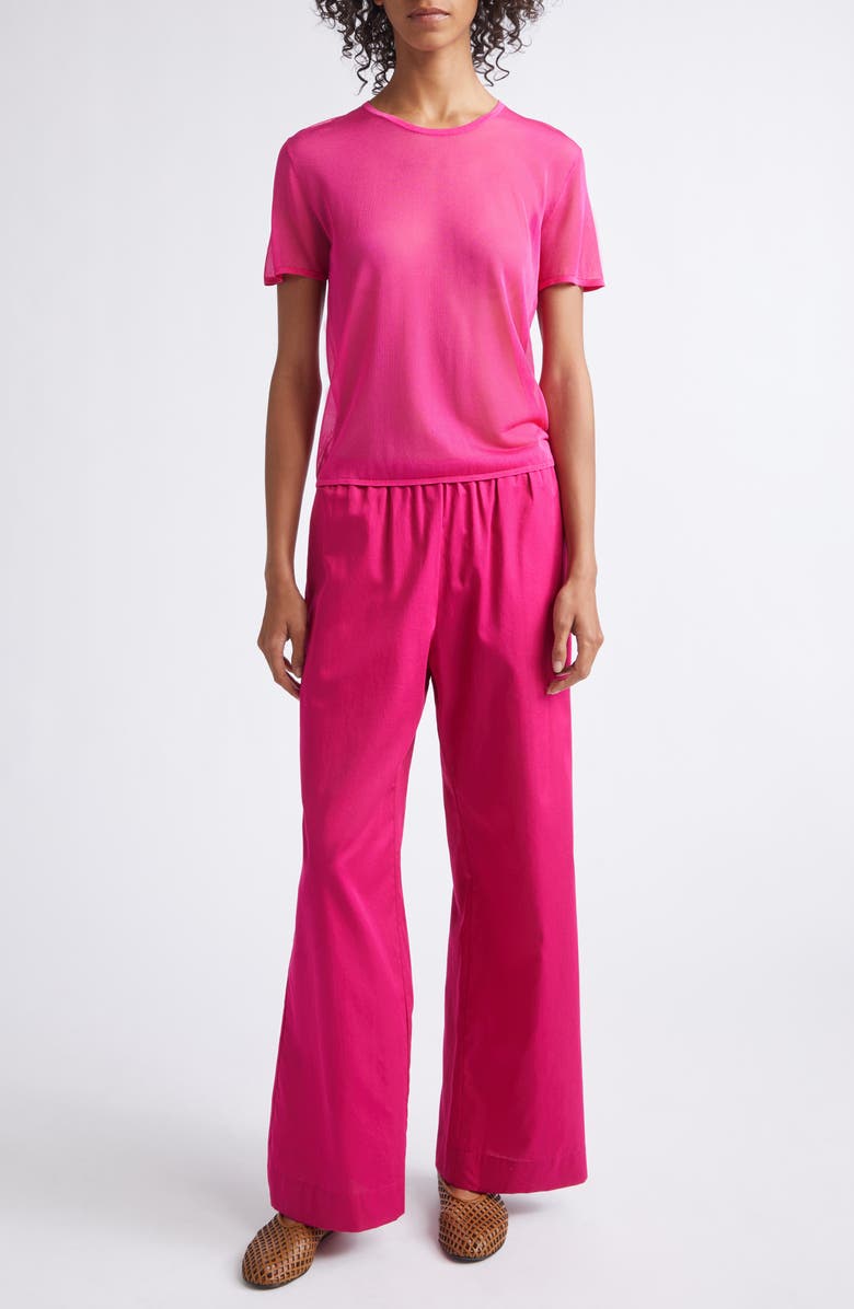 LESET Jack Mesh T-Shirt, Alternate, color, Amaranth