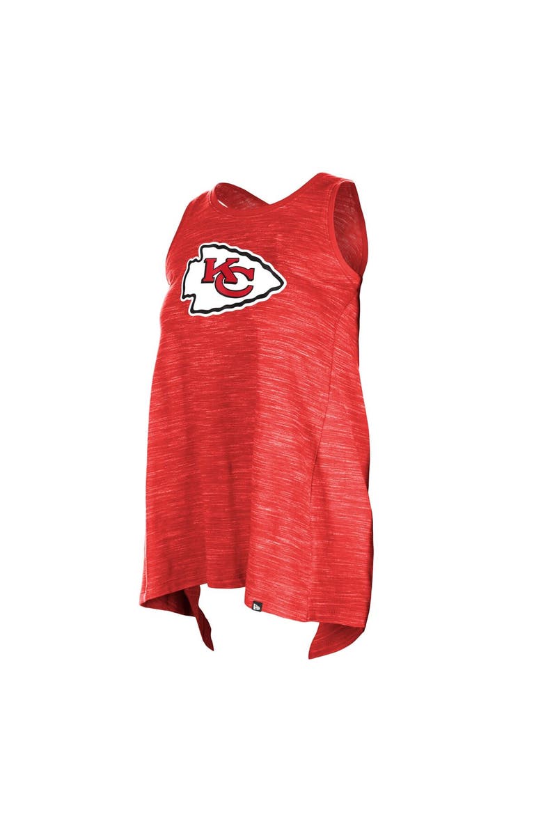New Era Women's New Era  Red Kansas City Chiefs Plus Size Space Dye Active Tank Top, Alternate, color, 