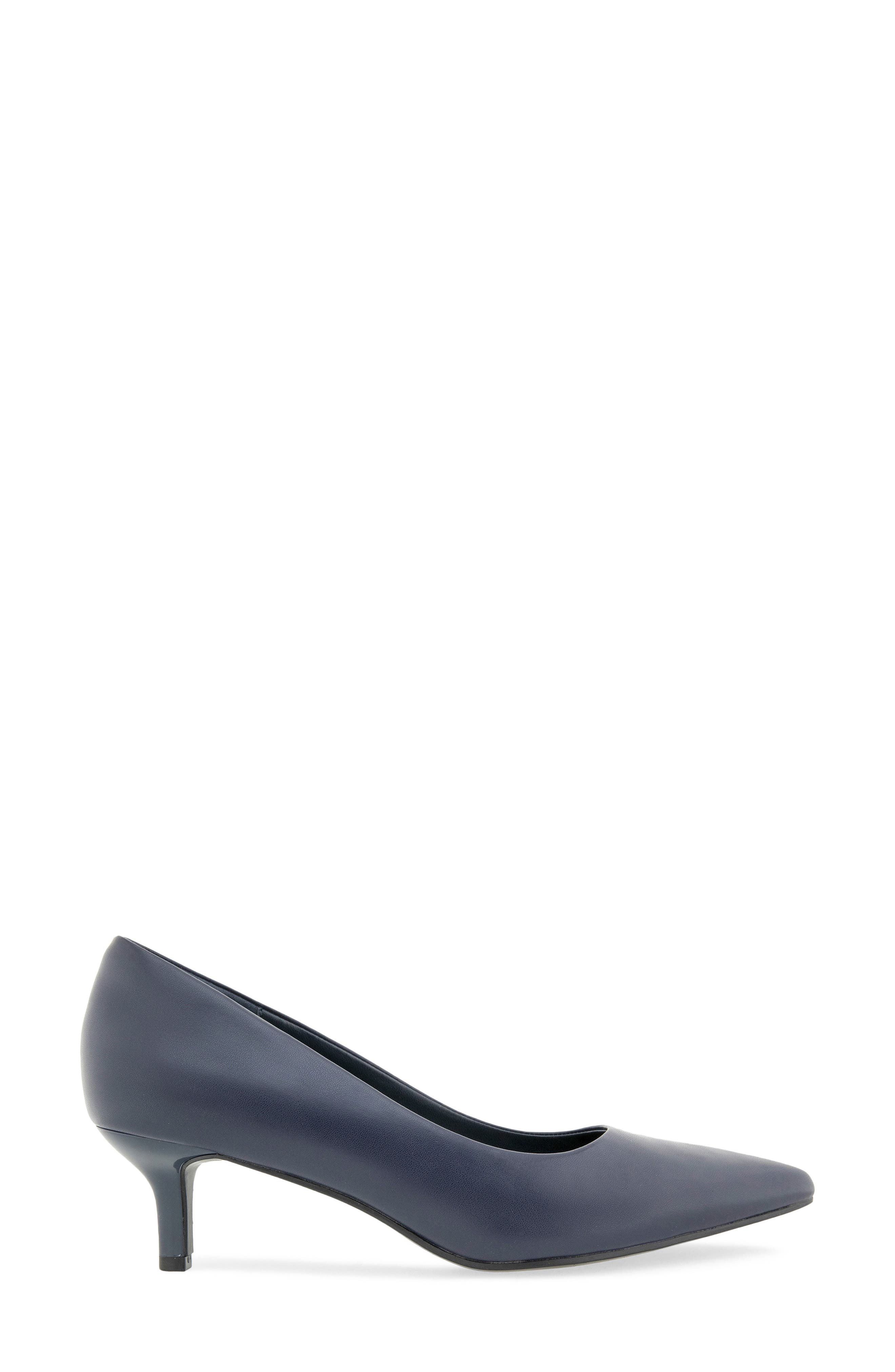 Daven Pointed Toe Kitten Heel Pump - Wide Width Available, Alternate, color, NAVY
