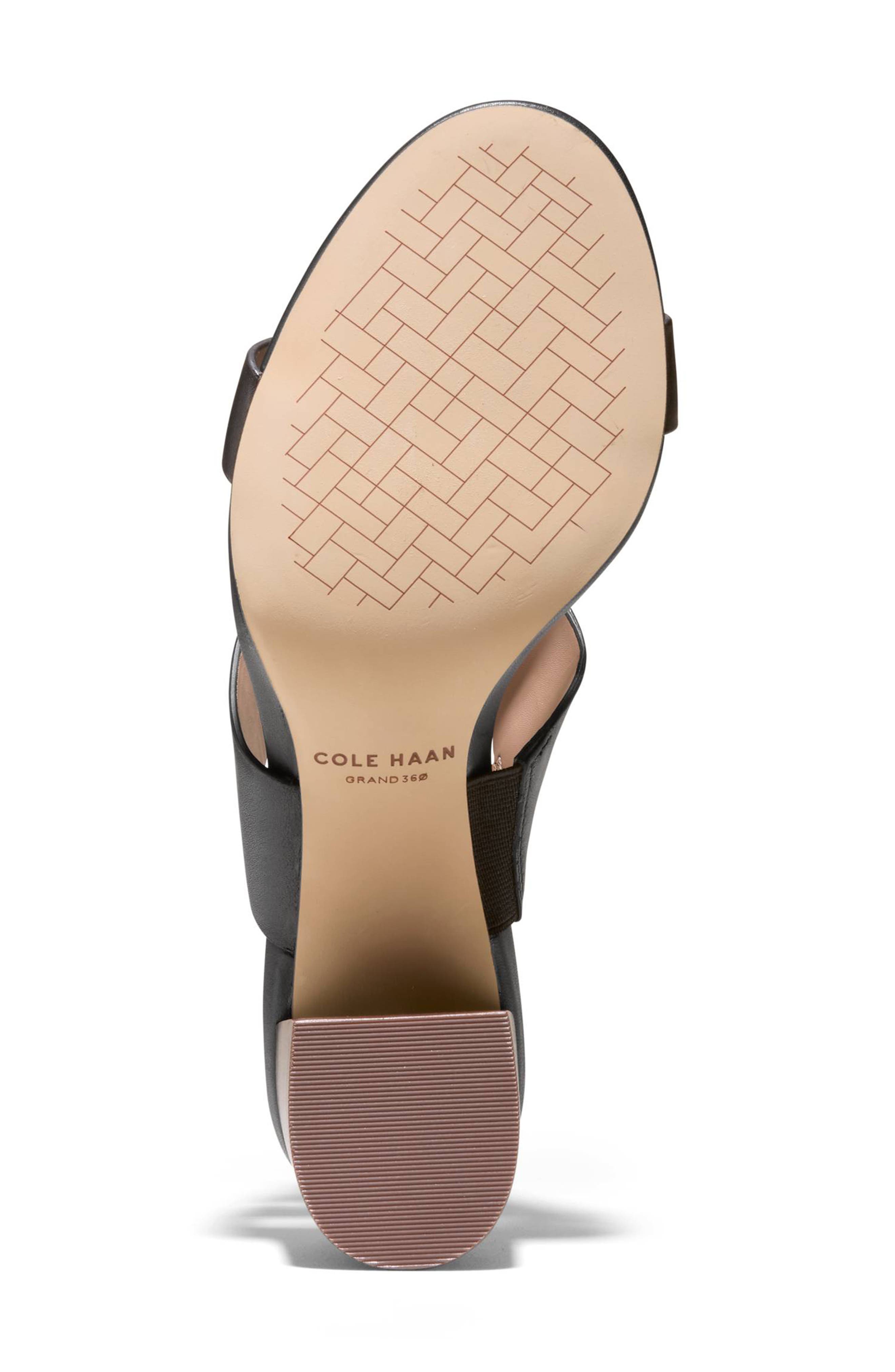 Cole Haan Josie T-Strap Sandal, Alternate, color, Black Leather