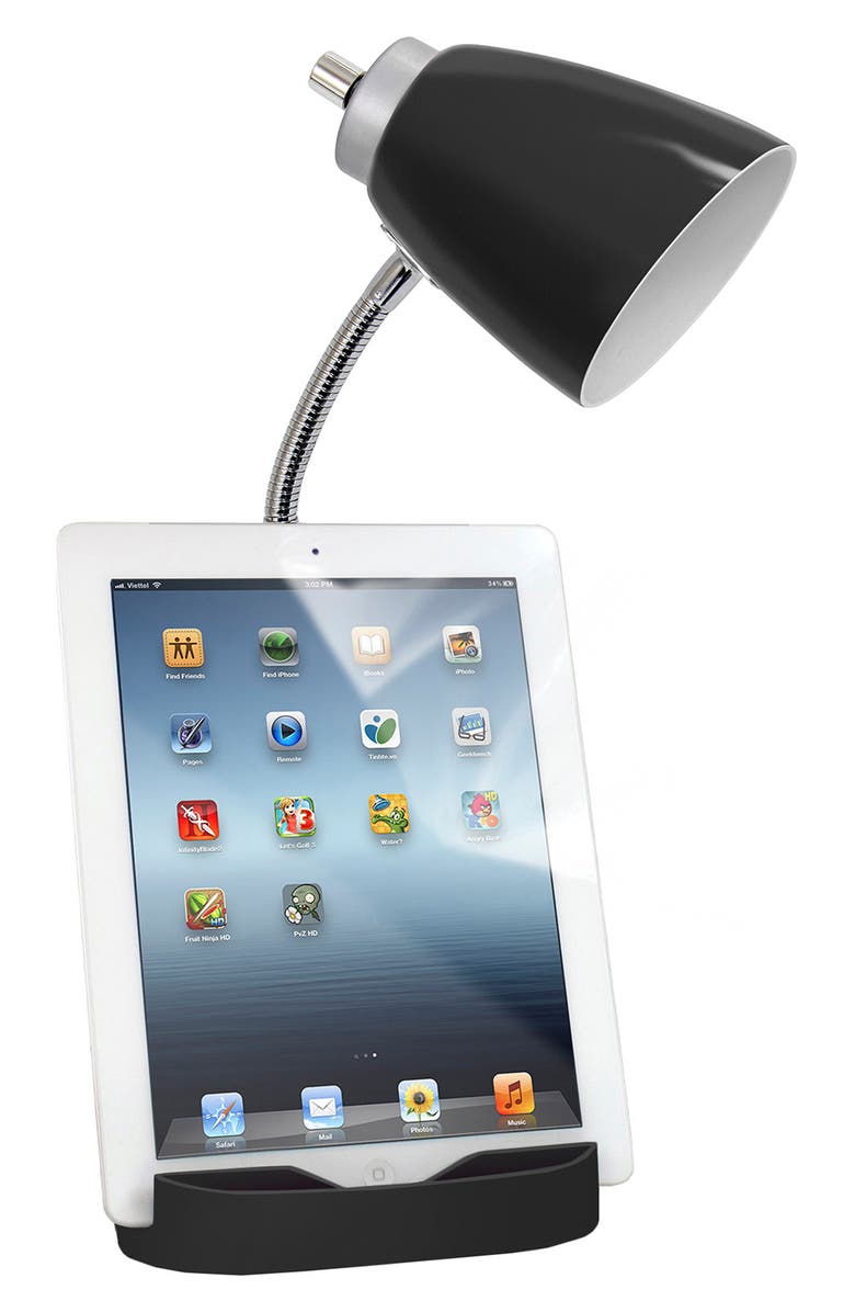 LALIA HOME Gooseneck USB Port Organizer Desk Lamp, Alternate, color, 