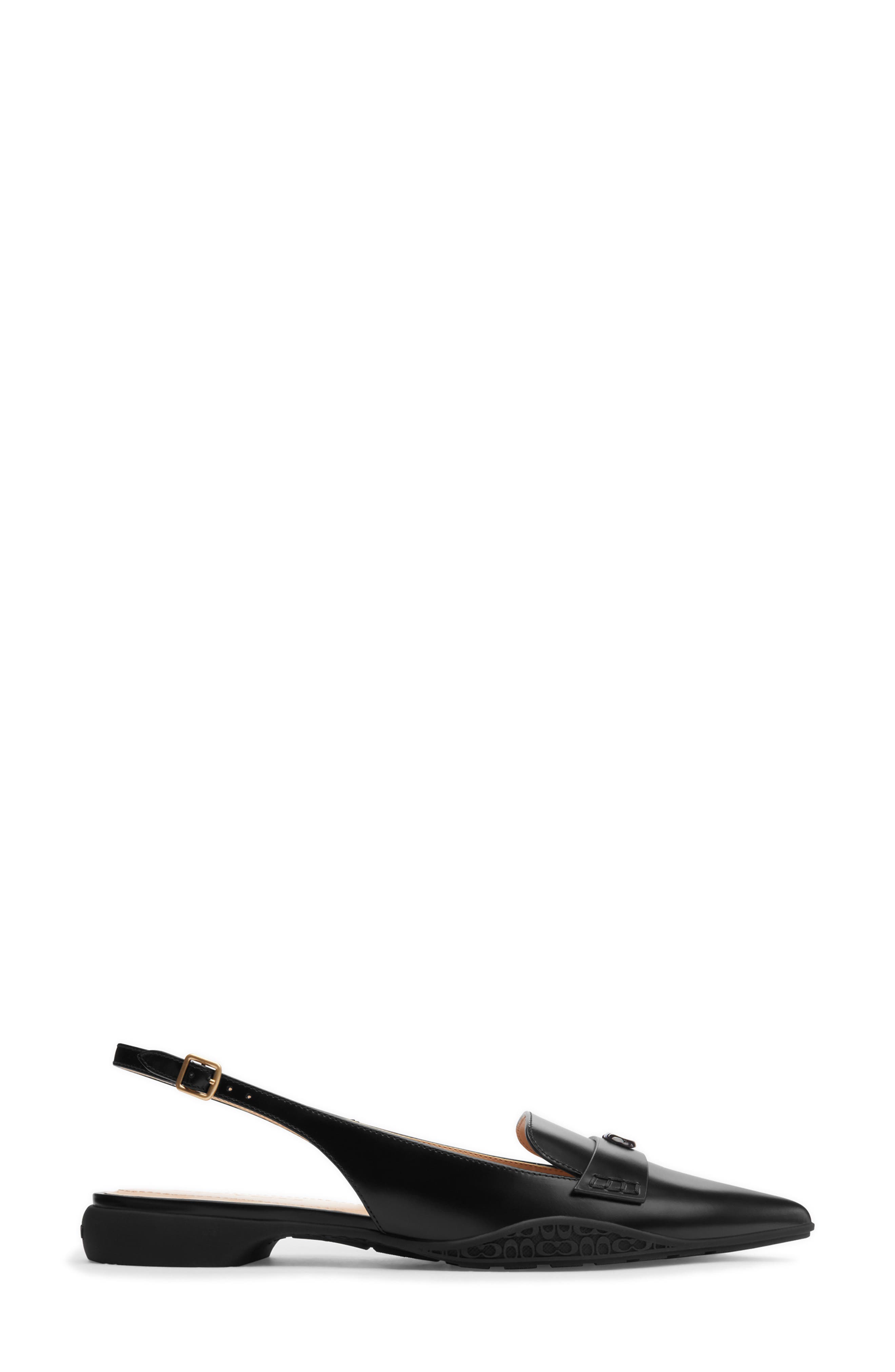 COACH Carrie Pointed Toe Slingback Flat, Alternate, color, 