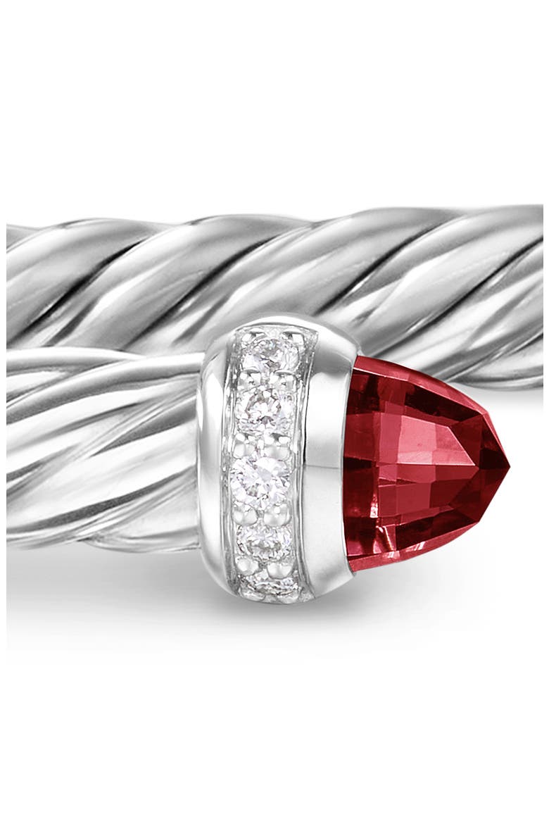 Classic Cablespira® Bracelet, 4mm, Alternate, color, RHODOLITE GARNET