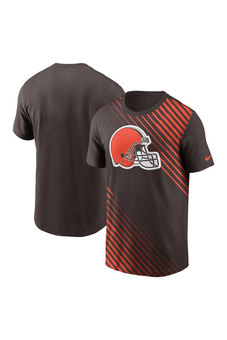 Men's Nike  Brown Cleveland Browns Yard Line Fashion Asbury T-Shirt, Main, color, Brown