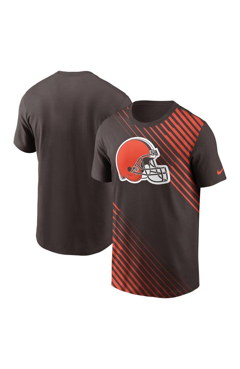 Nike Men's Nike  Brown Cleveland Browns Yard Line Fashion Asbury T-Shirt, Main, color, Brown