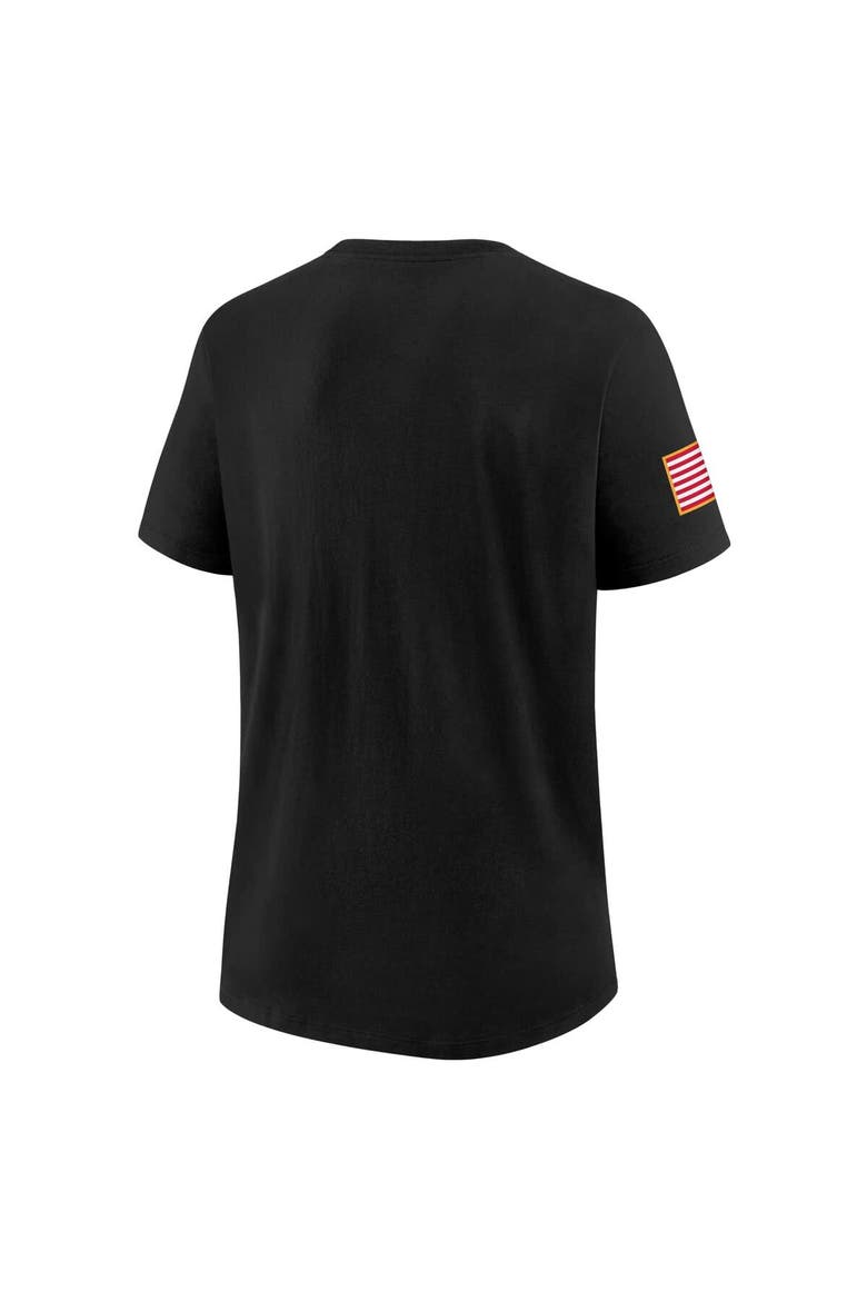 Women's Nike Black Texas Longhorns 2025 Military Appreciation Dri-FIT T-Shirt, Alternate, color, Black