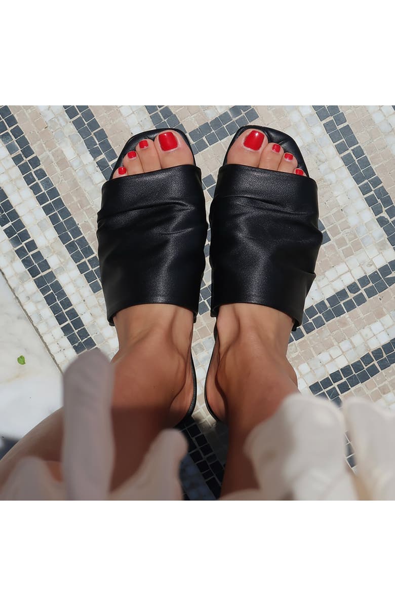 BEAUTIISOLES April Flat Sandal, Alternate, color, Black