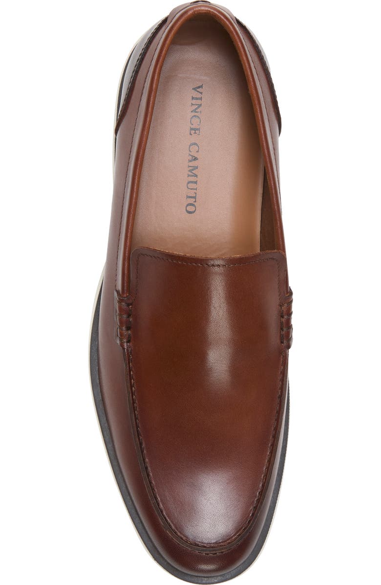 Vince Camuto Sevrin Moc Toe Loafer, Alternate, color, Cuero/Brown