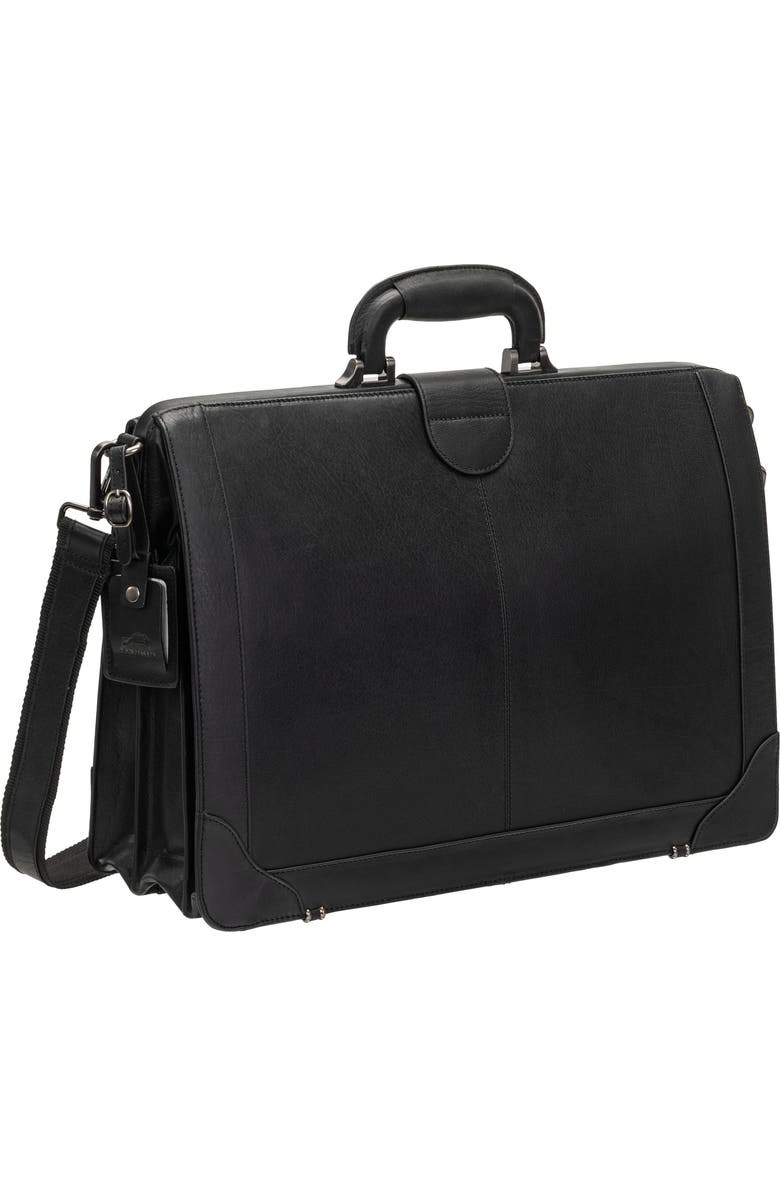Mancini Litigator RFID Briefcase, Alternate, color, Black
