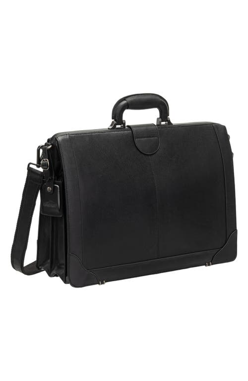 Mancini Litigator Rfid Briefcase In Black