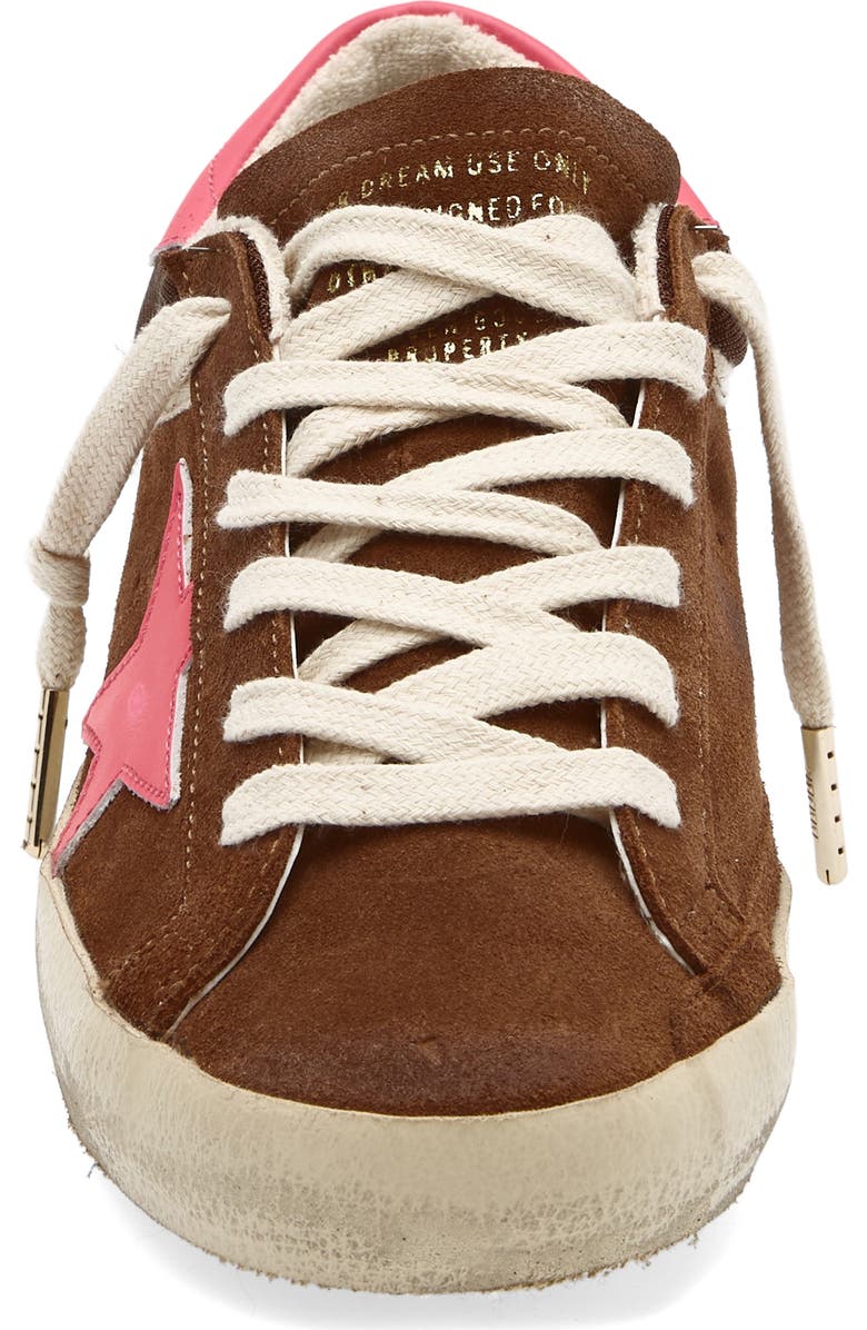 Golden Goose Super Star Low Top Sneaker, Alternate, color, Brown/ Fucsia