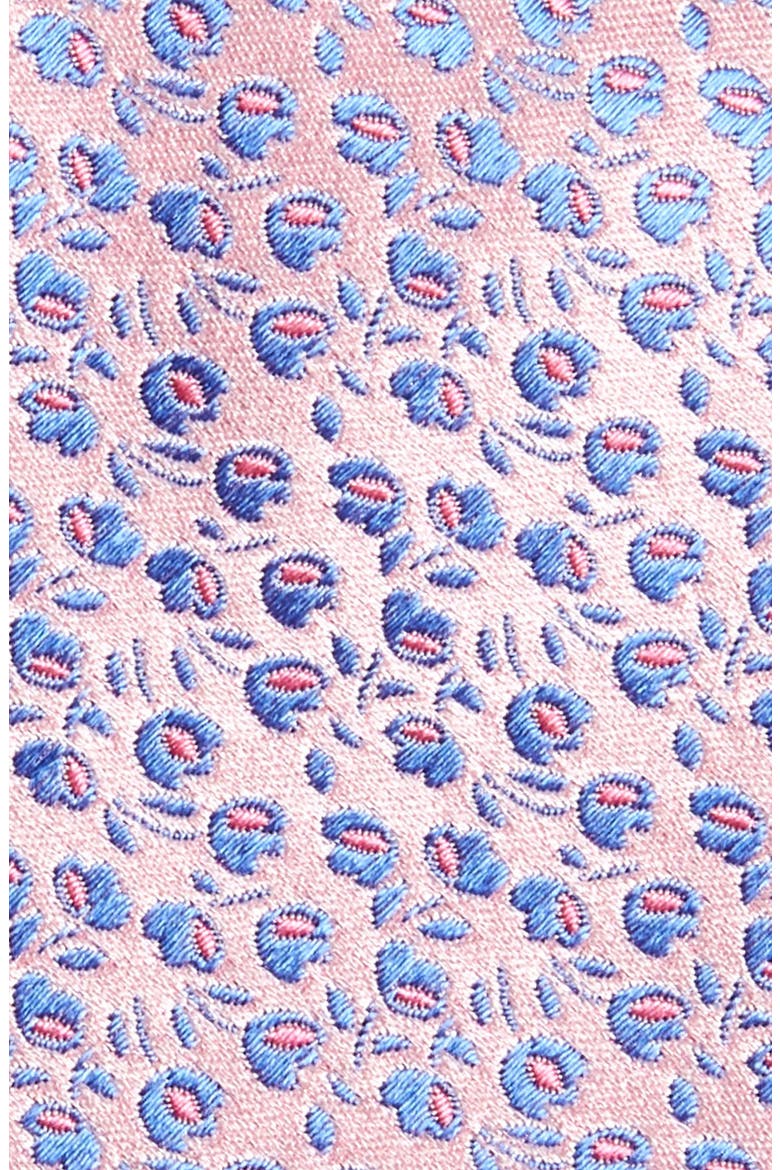 Floral Silk Tie, Alternate, color, PINK