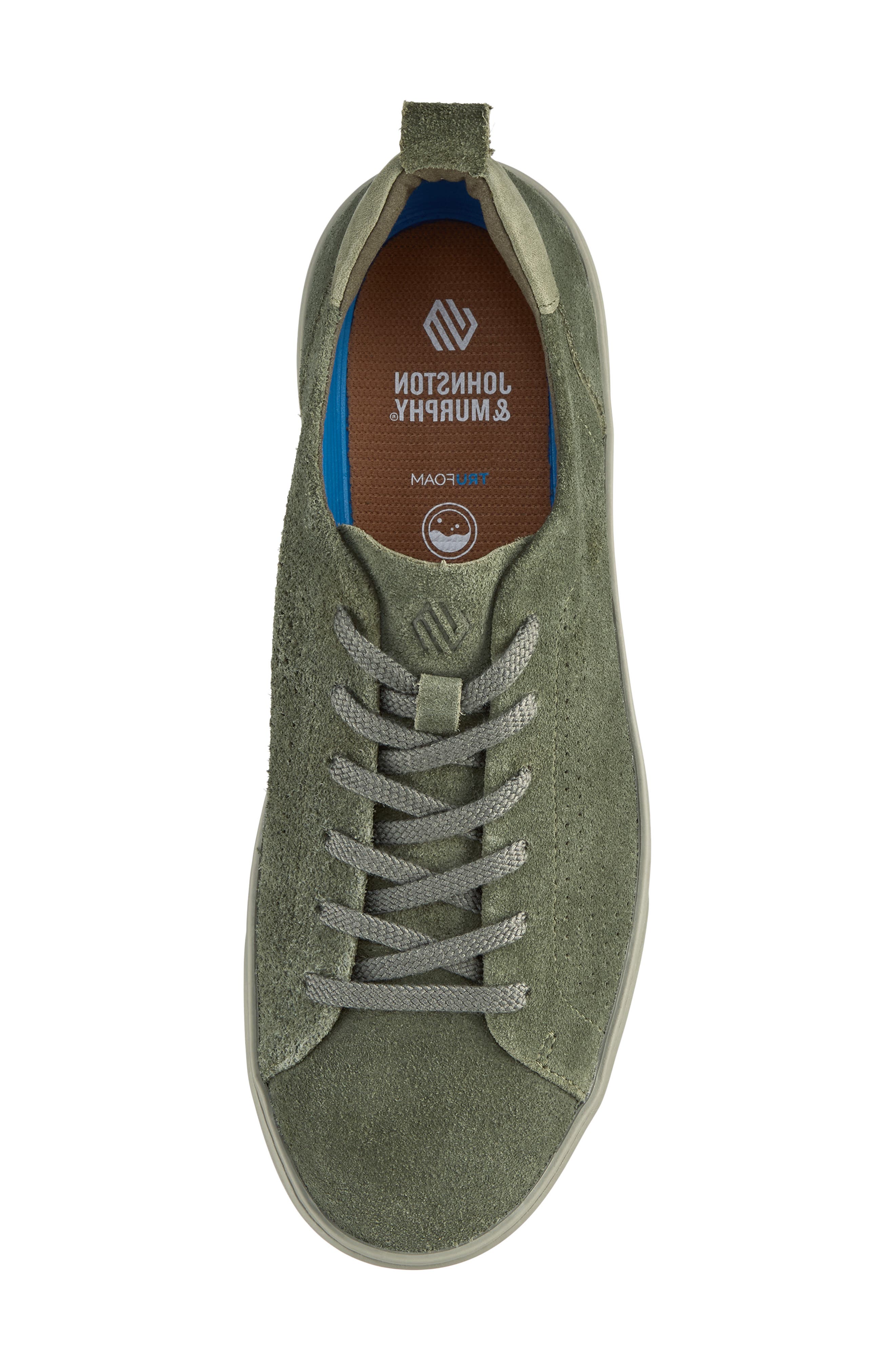 Ollie Low Top Sneaker, Alternate, color, SAGE WASHABLE SUEDE