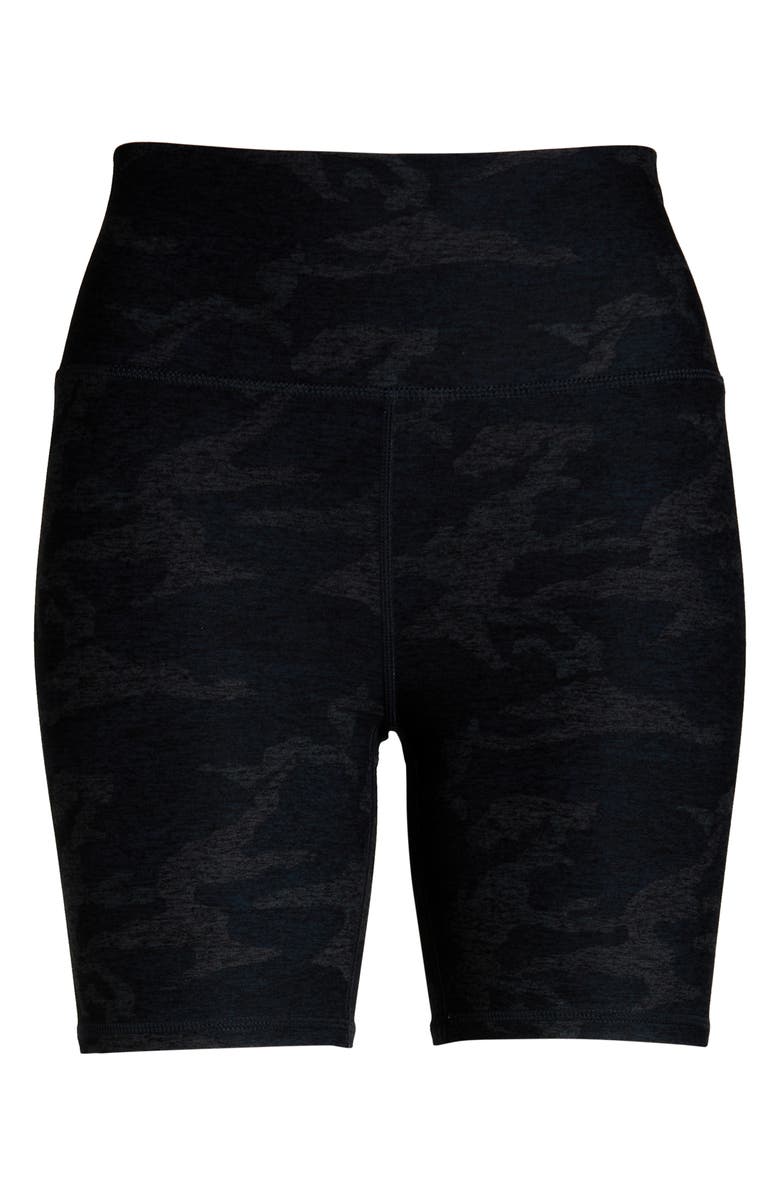 Vuori Clean Elevation High Waist Bike Shorts, Alternate, color, Black Camo