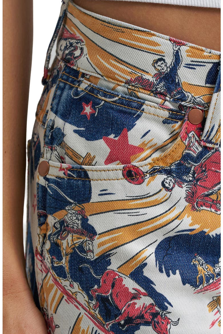 Loose Straight Leg Jeans, Alternate, color, HORSEPOWER