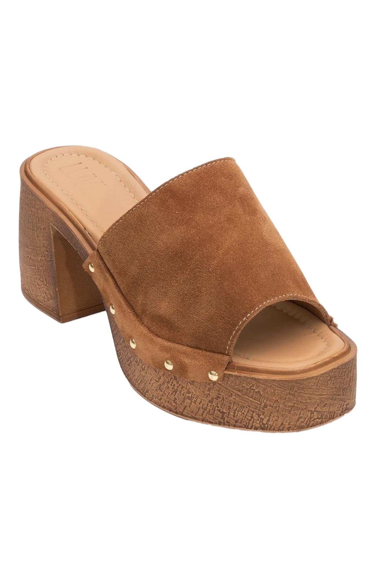  Cognac Brown Suede Leather