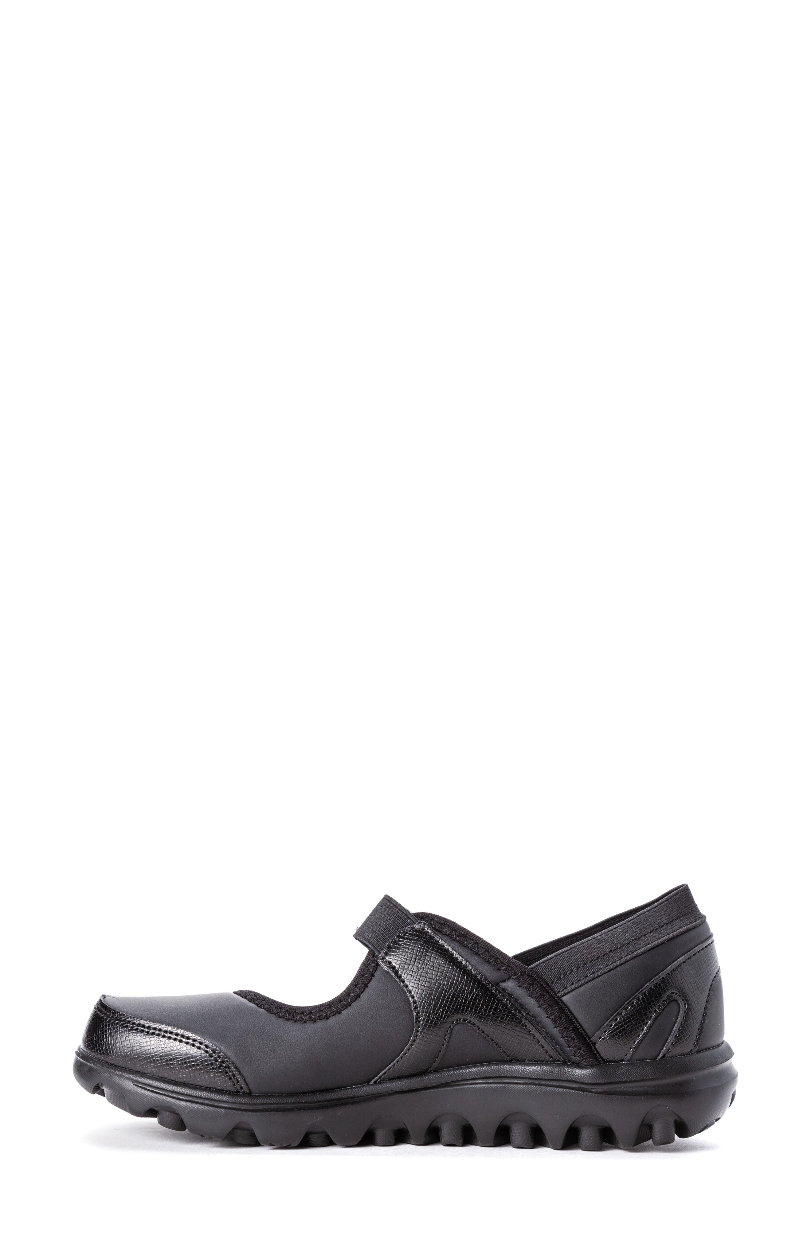 Propét Onalee Mary Jane Flat, Alternate, color, All Black