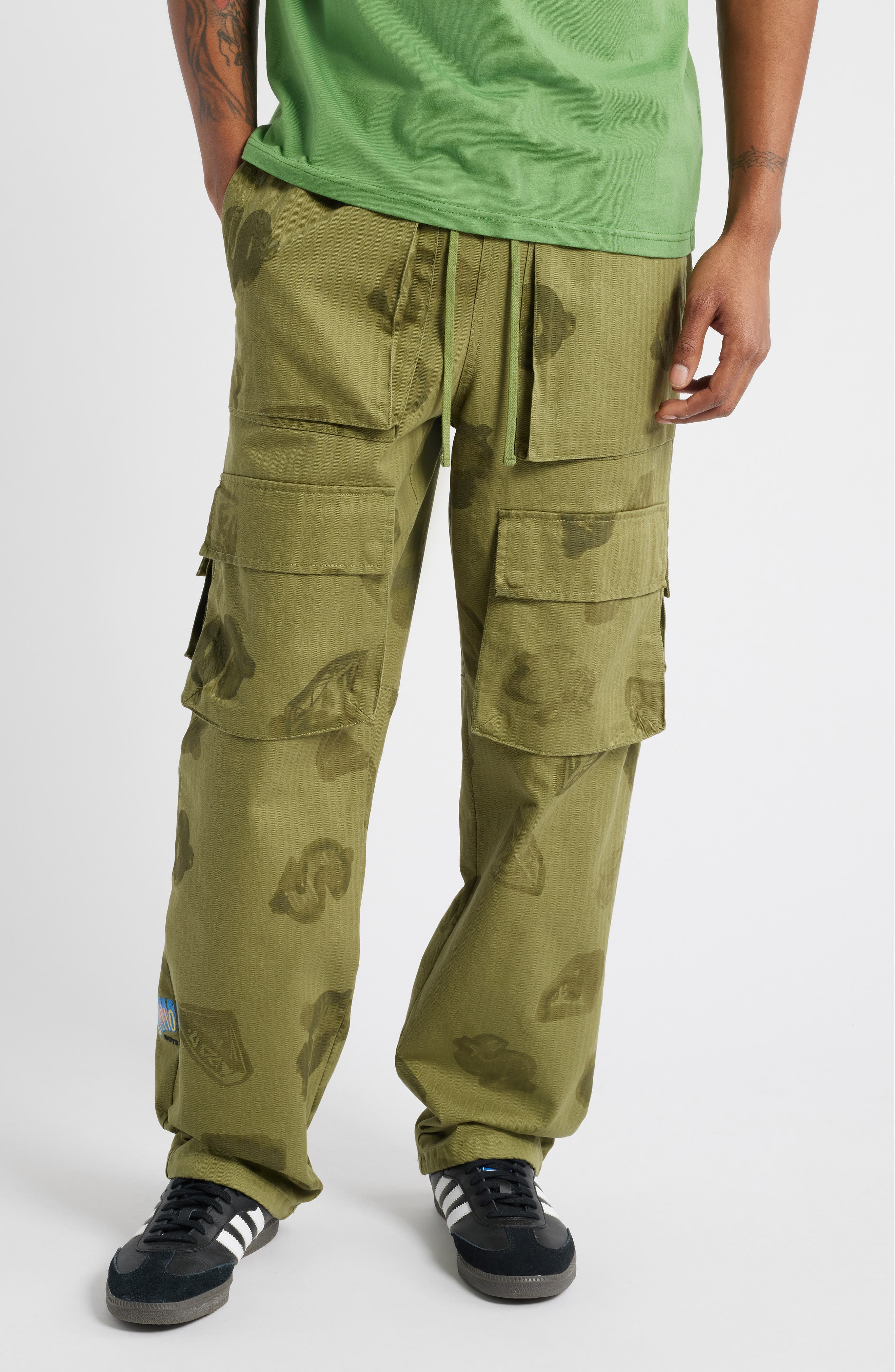 Billionaire Boys Club BB Conceal Cotton Herringbone Cargo Pants